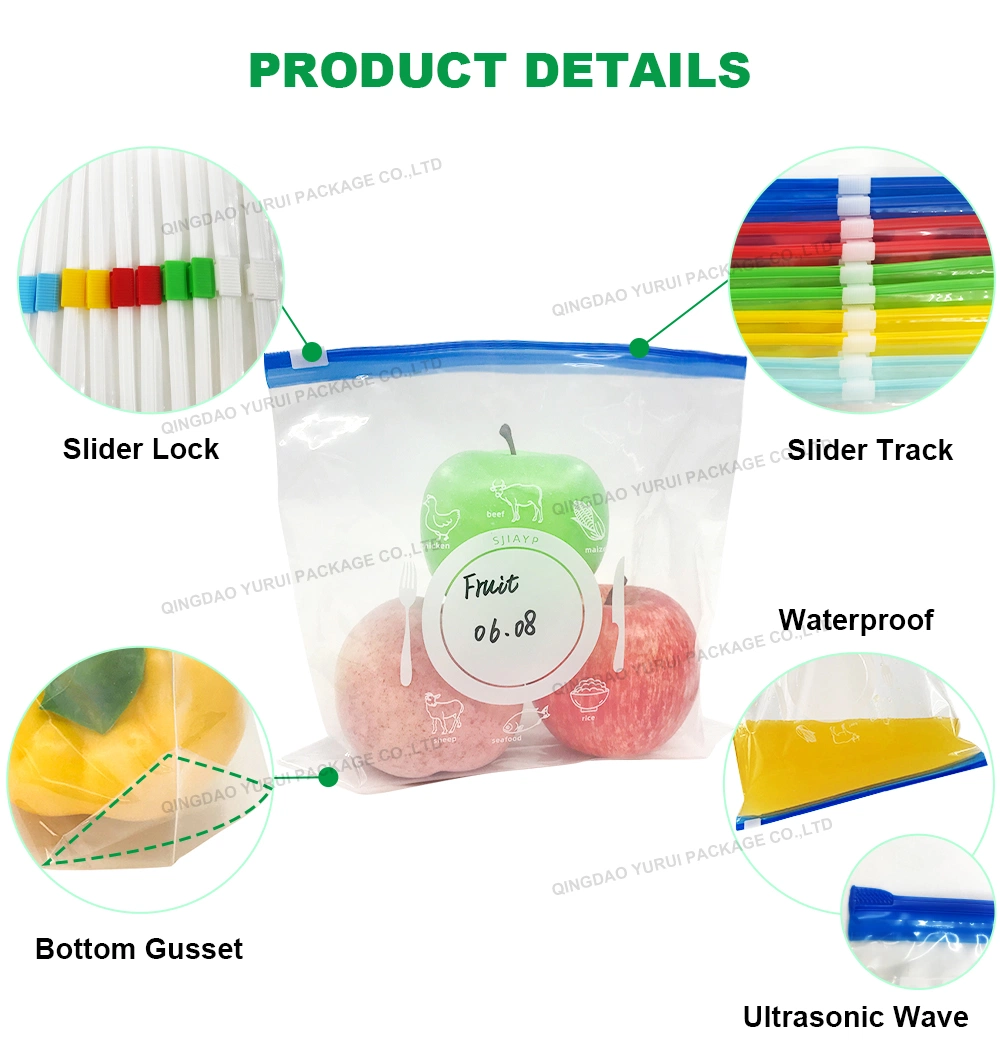 Plastic Zip Lock Snack Food Package Bag