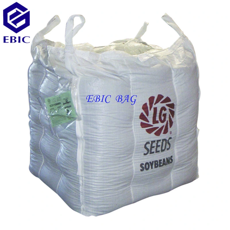 Customized PP Flexible Container Building Material Sand Baffle Cubicon Super Sack Sling Ton Jumbo Bulk FIBC Q Fertilizer Cement Printed Woven Big Bag